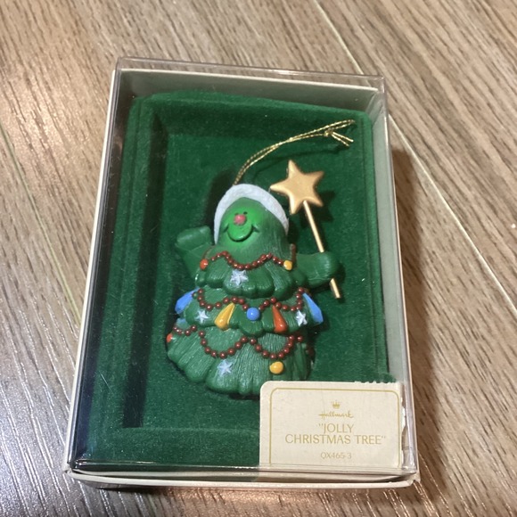 Hallmark Other - 1982 Hallmark Jolly Christmas Tree Ornament‎ QX4653 Vintage Holiday Decor